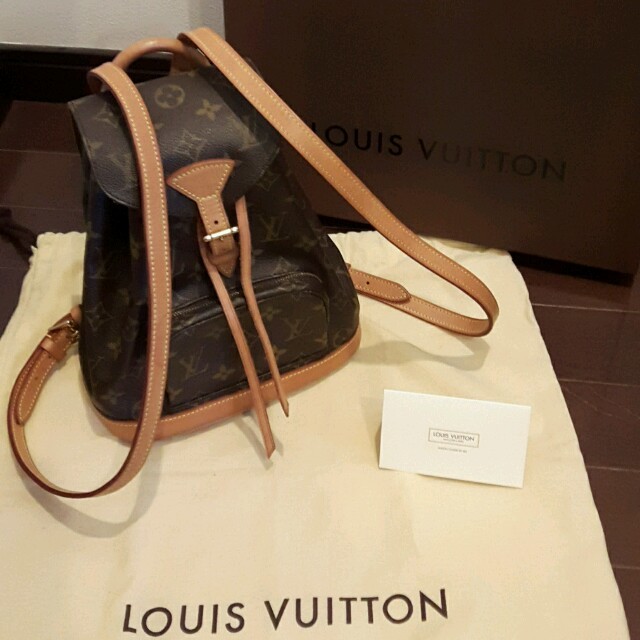 通販 LOUIS VUITTON - 美品! ルイヴィトン ミニモンスリ リュック