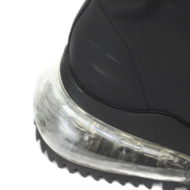 yellaw(イエロー)のイエロー スニーカーブーツ ショートブーツ 厚底 Mサイズ 23.5cm 黒 レディースの靴/シューズ(ブーツ)の商品写真