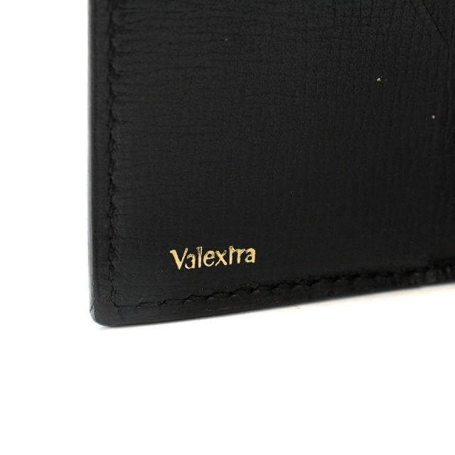 ヴァレクストラ Valextra 財布 カードケース 二つ折り レザー 黒 
