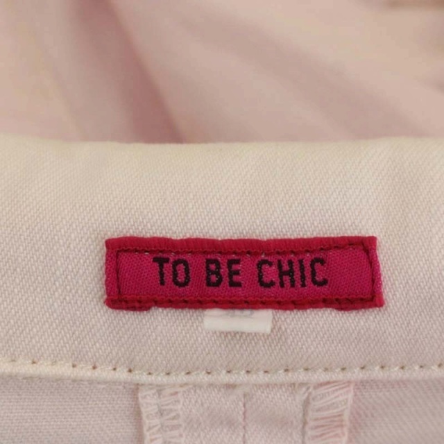 TO BE CHIC(トゥービーシック)のトゥービーシック テーラードジャケット アウター コットン 42 ピンク レディースのジャケット/アウター(その他)の商品写真