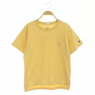 チャンピオン(Champion)のチャンピオン × ロンハーマン Tシャツ カットソー 半袖 ロゴ S 黄 茶(Tシャツ(半袖/袖なし))