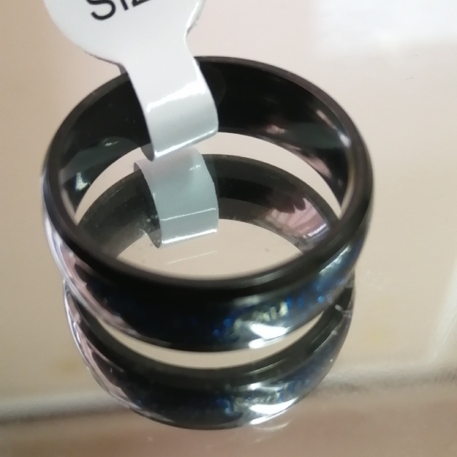 【SALM】リング メンズ アクセサリー ブルー かっこいい 指輪 22号 メンズのアクセサリー(リング(指輪))の商品写真