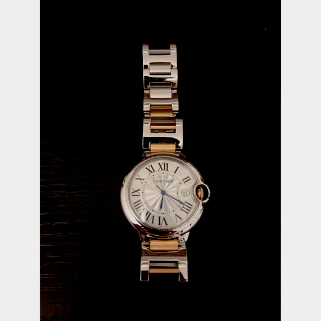 Cartier(カルティエ)のカルティエ バロンブルー 36mm PGコンビ クォーツ メンズの時計(腕時計(アナログ))の商品写真