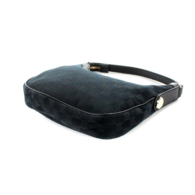 グッチ GUCCI GGキャンバス ワンショルダーバッグ レザー 黒 グッチ GUCCI GGキャンバス ワンショルダーバッグ レザー 黒
