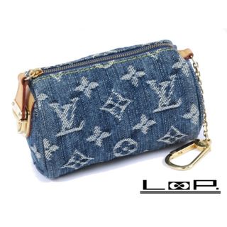 ルイヴィトン(LOUIS VUITTON)の【値下げ】■美品■　ルイ・ヴィトン トゥルース スピーディ 小物 入れ ポーチ デニム M95082 【A73573】(ポーチ)