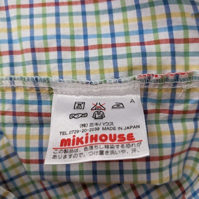 mikihouse(ミキハウス)の★KS-105★ チェック柄シャツ キッズ/ベビー/マタニティのキッズ服男の子用(90cm~)(ブラウス)の商品写真