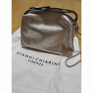 ジャンニキャリーニ(GIANNI CHIARINI)の美品ジャンニキャリーニ アリファMピンクゴールドシルバー(ショルダーバッグ)