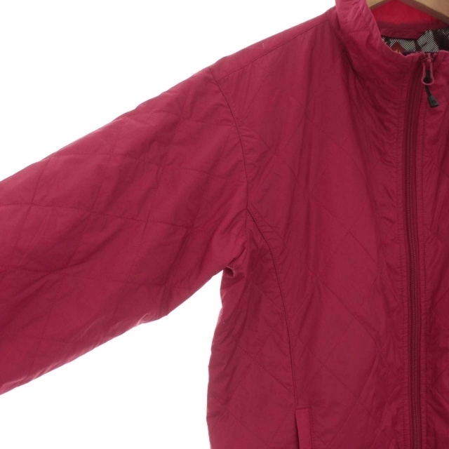 コロンビア キルティングジャケット ナイロン スタンドカラー ロゴ L ピンク