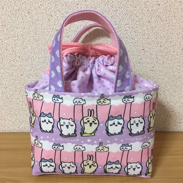 No.41 保冷ランチバッグ 持ち手付きお弁当袋 はちみつレモン様専用の