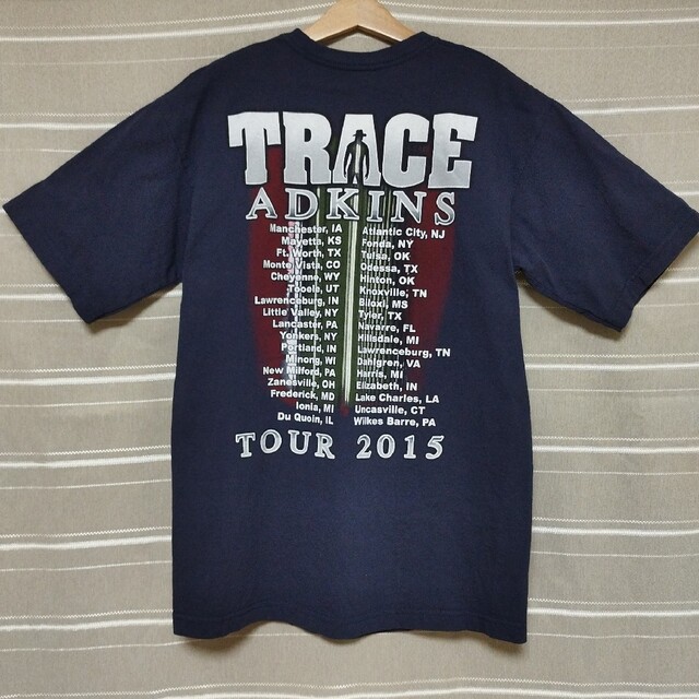 MUSIC TEE(ミュージックティー)のトレースアドキンス バンドTシャツ tシャツ バンt ツアー限定 US古着 M メンズのトップス(Tシャツ/カットソー(半袖/袖なし))の商品写真