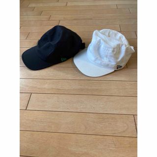 ニューエラー(NEW ERA)の［値下げ］ニューエラ　ゴルフキャップ　白　黒(その他)