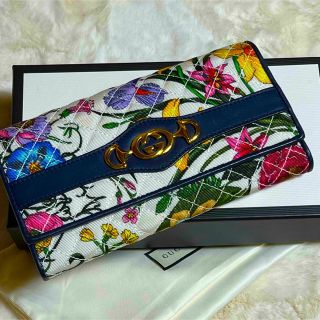 美品】限定品 GUCCI グッチ 長財布 ズゥミ フローラ 花柄-