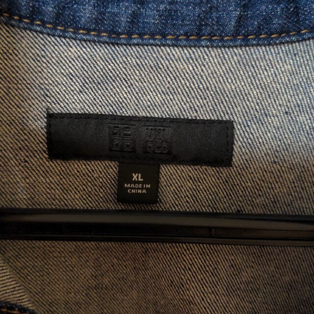 UNIQLO(ユニクロ)の匿名配送　ユニクロ　デニムジャケット　XL レディースのジャケット/アウター(Gジャン/デニムジャケット)の商品写真