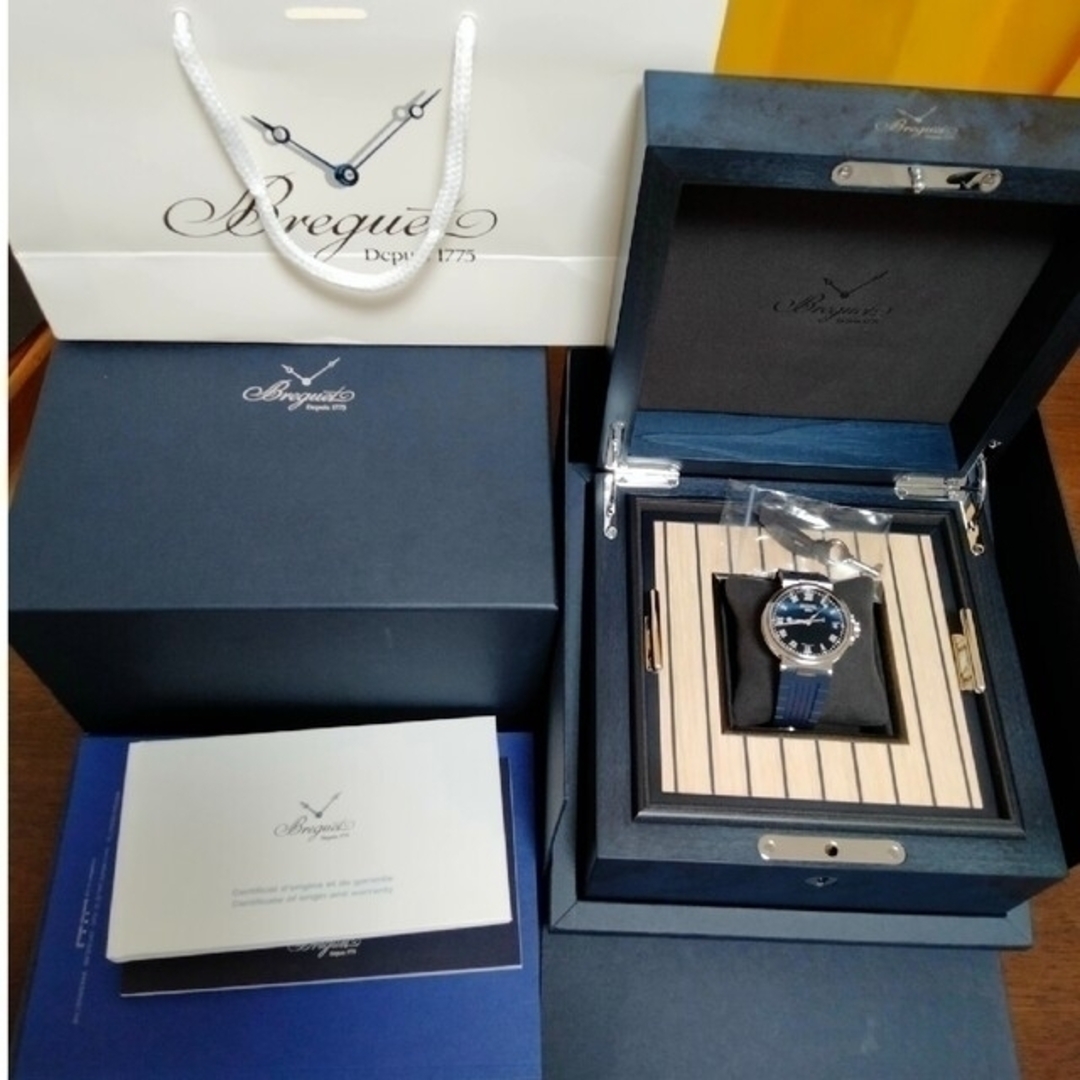 Breguet(ブレゲ)の6/22まで限定　260万円超　正規　美品　ブレゲ　マリーン3　5517　ラバー メンズの時計(腕時計(アナログ))の商品写真