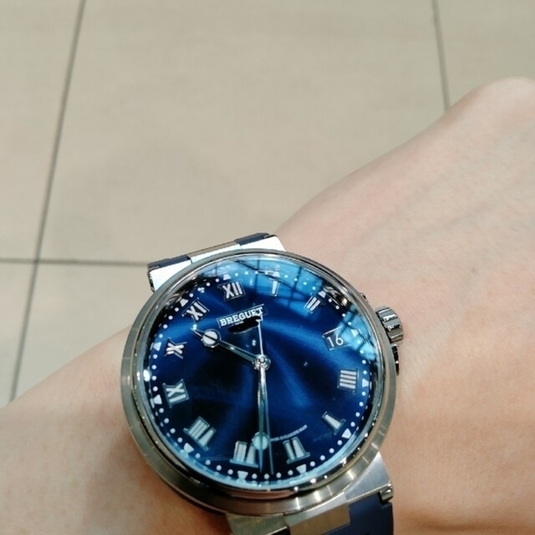 Breguet(ブレゲ)の6/22まで限定　260万円超　正規　美品　ブレゲ　マリーン3　5517　ラバー メンズの時計(腕時計(アナログ))の商品写真