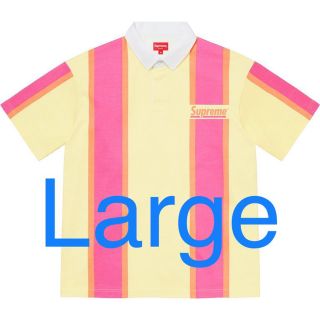 シュプリーム(Supreme)の【L】21' SS Supreme Stripe S/S Rugby(ポロシャツ)