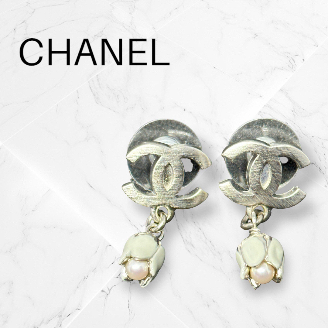 【超希少✨】CHANEL ココマーク フラワー スイング  ピアス チューリップ