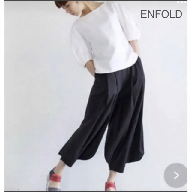 ハーレムパンツワイドタックトラウザー36 enfold