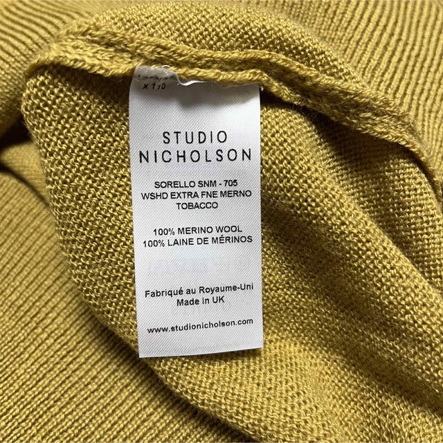 STUDIO NICHOLSON(スタジオニコルソン)のSTUDIO NICHOLSON SORELLO メリノウールニット M メンズのトップス(ニット/セーター)の商品写真