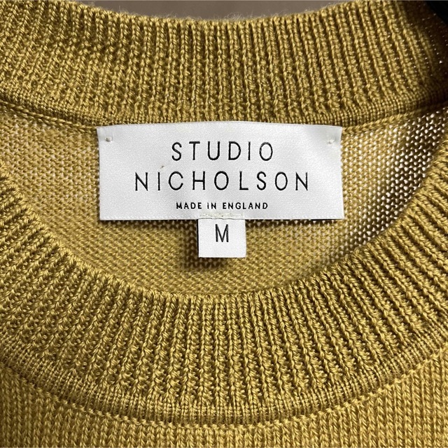 STUDIO NICHOLSON(スタジオニコルソン)のSTUDIO NICHOLSON SORELLO メリノウールニット M メンズのトップス(ニット/セーター)の商品写真