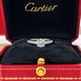 カルティエ(Cartier)のCartier カルティエ プラチナ ダイヤモンド  リング(リング(指輪))