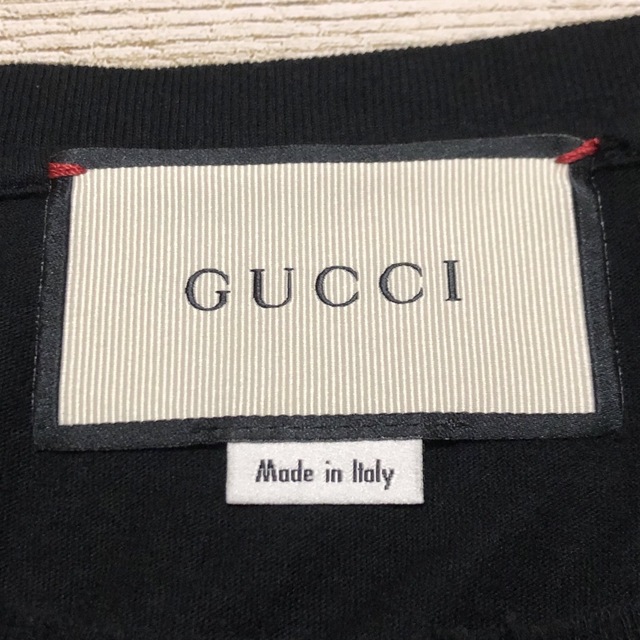 Gucci(グッチ)のGUCCI グッチ GG シェリーライン Tシャツ ヴィンテージ加工 メンズのトップス(Tシャツ/カットソー(半袖/袖なし))の商品写真