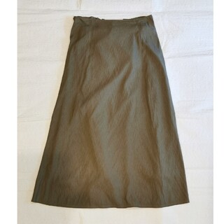 キャラバン　未使用　スカート　カーキ色　L ペチコート付き　定価¥24,000(ロングスカート)