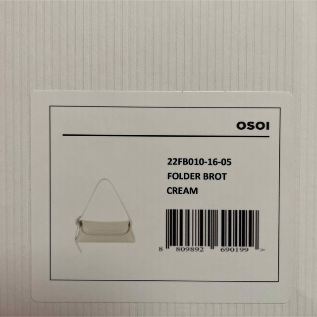 新品　osoi オソイFOLDER BROT CREAM レディースのバッグ(ショルダーバッグ)の商品写真