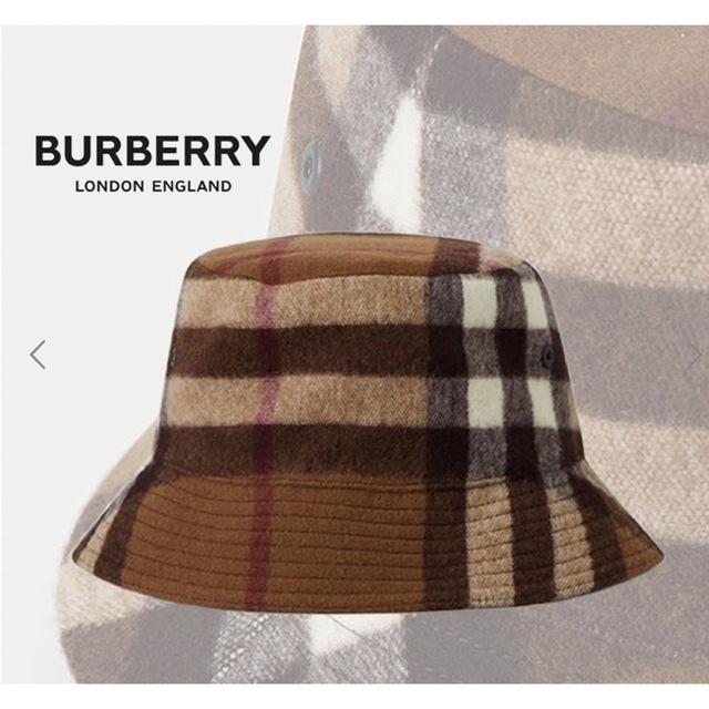 BURBERRY(バーバリー)の天才さま◎Burberry バケットハット　ブラウン　チェック　L 美品 メンズの帽子(ハット)の商品写真