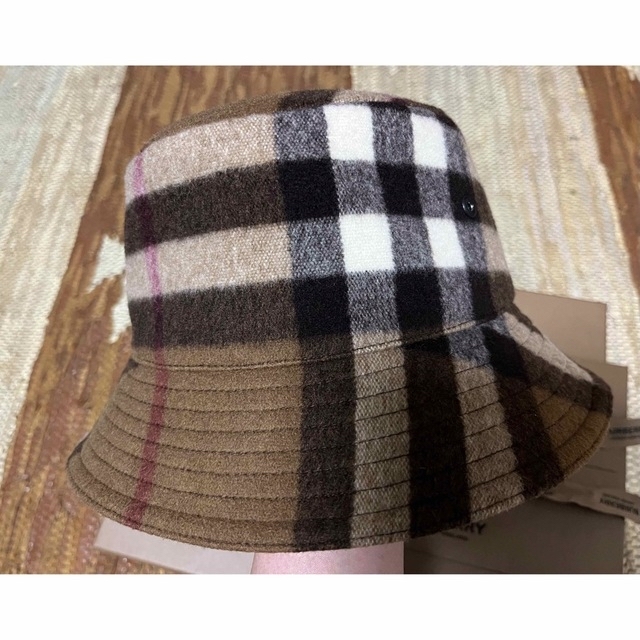 BURBERRY(バーバリー)の天才さま◎Burberry バケットハット　ブラウン　チェック　L 美品 メンズの帽子(ハット)の商品写真