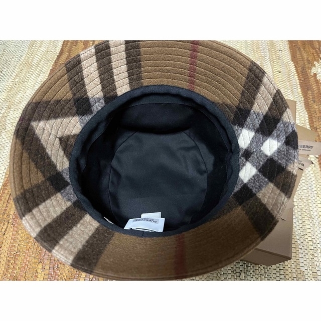 BURBERRY(バーバリー)の天才さま◎Burberry バケットハット　ブラウン　チェック　L 美品 メンズの帽子(ハット)の商品写真