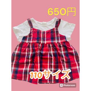 ジーユー(GU)の【美品】子供服　110 女の子　夏物(Tシャツ/カットソー)