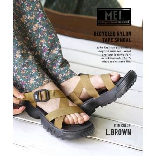 メイ(MEI)の◆mei（メイ）：Recycled nylon tape SANDAL(サンダル)