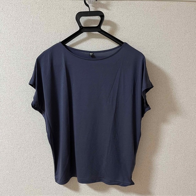 UNIQLO(ユニクロ)のUNIQLO シャツ S ブルー系 レディースのトップス(Tシャツ(半袖/袖なし))の商品写真