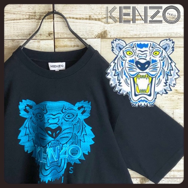 KENZO ケンゾー tシャツ ビックタイガー 立体刺繍ロゴ入り 美品Tシャツ/カットソー(半袖/袖なし)