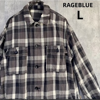 レイジブルー(RAGEBLUE)のレイジブルー　RAGEBLUE  ジャケット　シャツ　L  綿　厚手(シャツ)