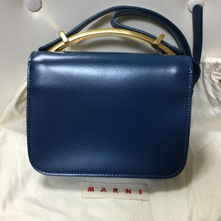 マルニ(Marni)の【ほぼ新品】Marni SCULPTURE BAG　ブルー　(ショルダーバッグ)