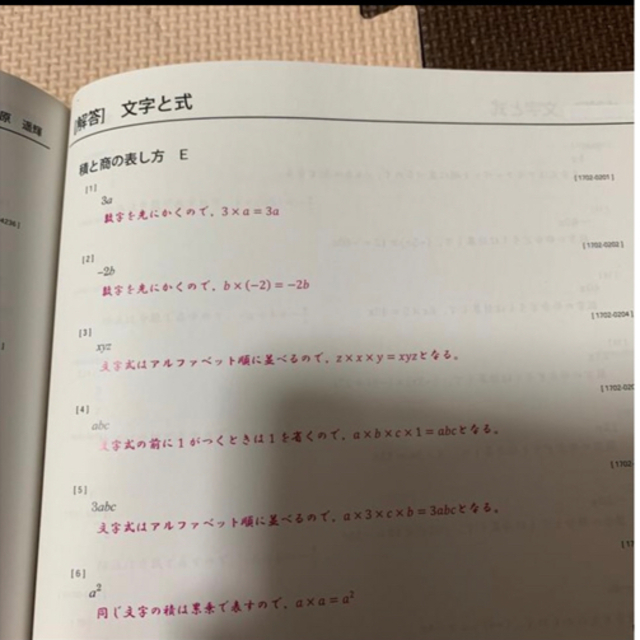 スクールIE 中学1年　数学テキスト　生徒用、講師用2冊セット エンタメ/ホビーの本(語学/参考書)の商品写真