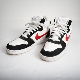 ナイキ(NIKE)のNike / Court Borough / Mid 白黒赤 26.5cm 美品(スニーカー)