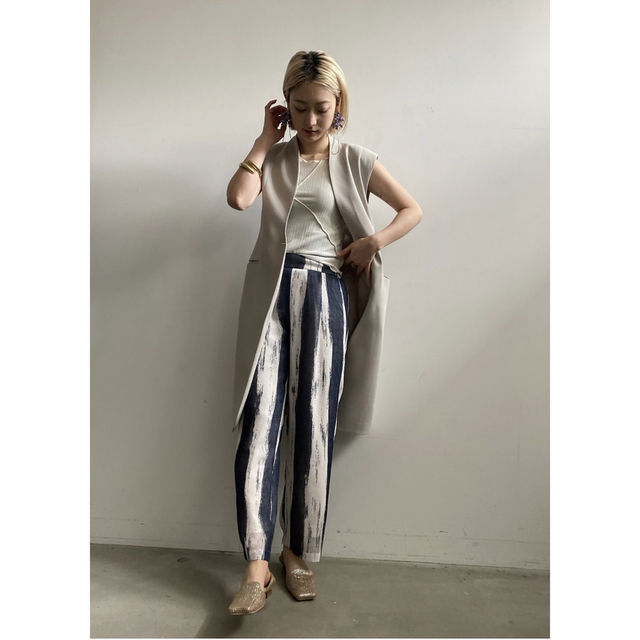 新品タグ付き⭐︎ameri PAINT STRIPE RELAX PANTS