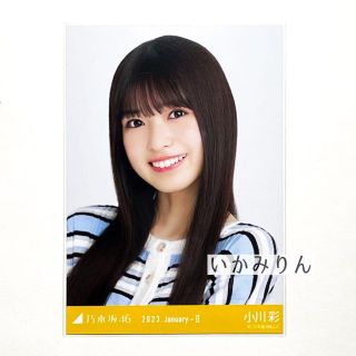 乃木坂46 小川彩 マルチカラーニット ヨリ 生写真(アイドルグッズ)