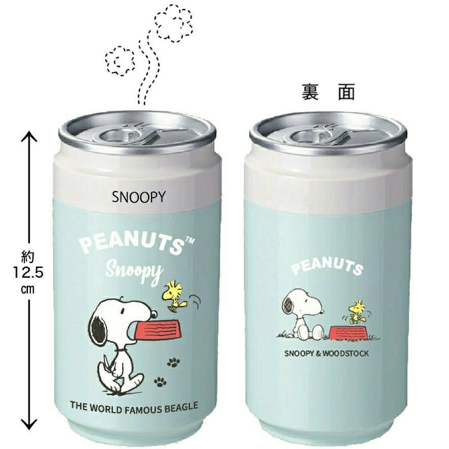 SNOOPY(スヌーピー)の新品 ◆スヌーピー 缶ジュース型 ＵＳＢ接続タイプ 卓上加湿器   グリーン スマホ/家電/カメラの生活家電(加湿器/除湿機)の商品写真