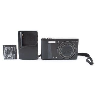 ブルー×レッド 【E3716】RICOH R10 リコーカメラ コンデジ カメラ 動作