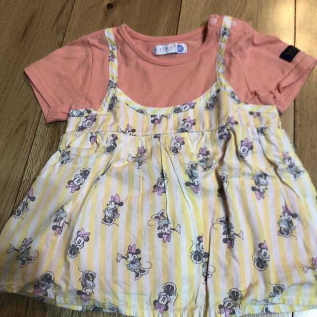 futafuta(フタフタ)のフタフタ　ミニーちゃんトップス2枚セット キッズ/ベビー/マタニティのキッズ服女の子用(90cm~)(Tシャツ/カットソー)の商品写真