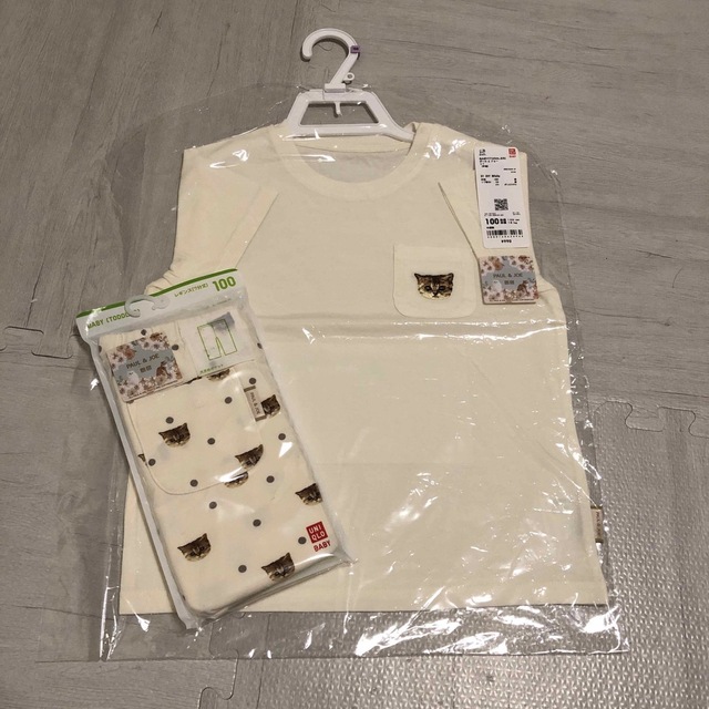 UNIQLO(ユニクロ)のLatte様専用ページ　ユニクロ　ポール&ジョー　100サイズ キッズ/ベビー/マタニティのキッズ服女の子用(90cm~)(Tシャツ/カットソー)の商品写真