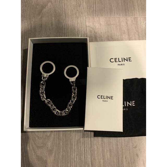 celine 19ss ゴールデンハンドカフブレスレット シルバー