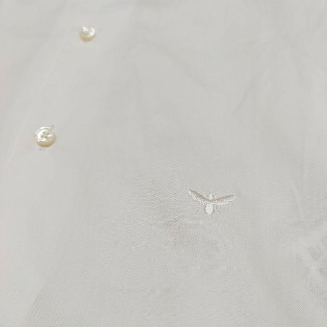 希少✨マディソンブルー bee刺繍 長袖コットンシャツ ホワイト 大人