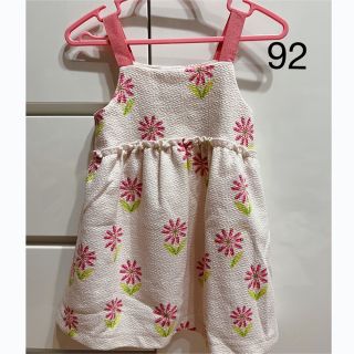 ザラキッズ(ZARA KIDS)のジャカードプリントワンピース　92(ワンピース)