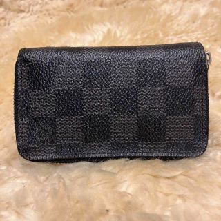 ルイヴィトン(LOUIS VUITTON)の美品 ルイヴィトン ダミエ グラフィット ジッピーコインパース N63076(コインケース/小銭入れ)