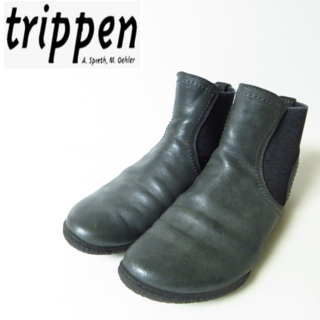 トリッペン(trippen)の極美品 trippen トリッペン サイドゴアブーツ 37 約24㎝ ドイツ製(ブーツ)